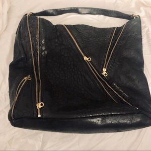 Leather hobo bag